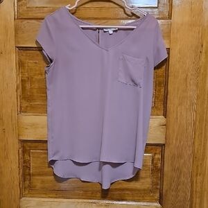 Pink Rose Dusty Pink  Cap Sleeve Blouse M
